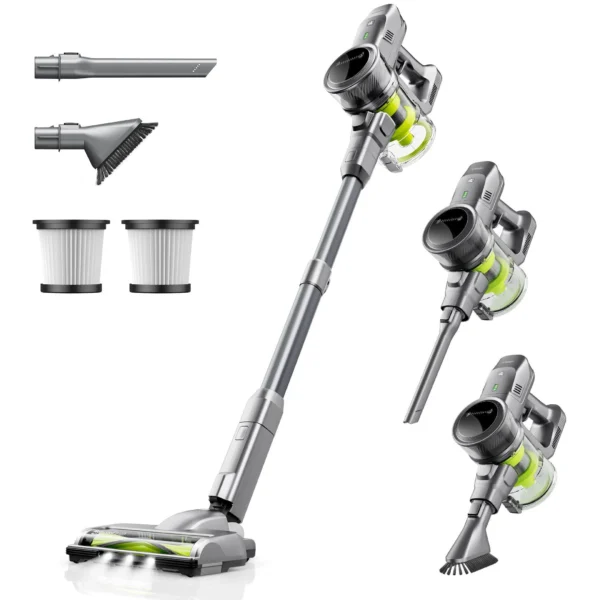 KALADO KCV01 sladdlös kvastdammsugare - 26000pa - 3 i 1 - LED - Batteritid 40 min
