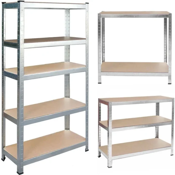 Förvaringshylla I Metall 180 X 90 X 30 Cm Humberg 4843