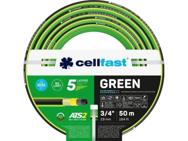 CELLFAST Trädgårdsslang ATS2 3/4" 50m grön - Bevattning