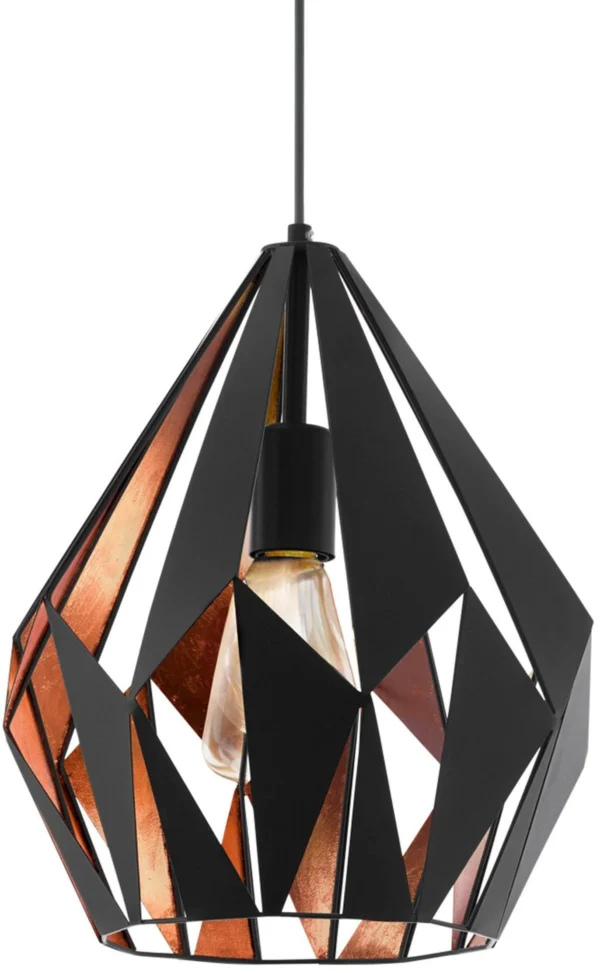 Eglo Carlton Svart/Koppar Taklampa
