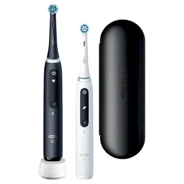 Oral-B iO Series 5 Duo 415121 Eltandborste Svart, Vit