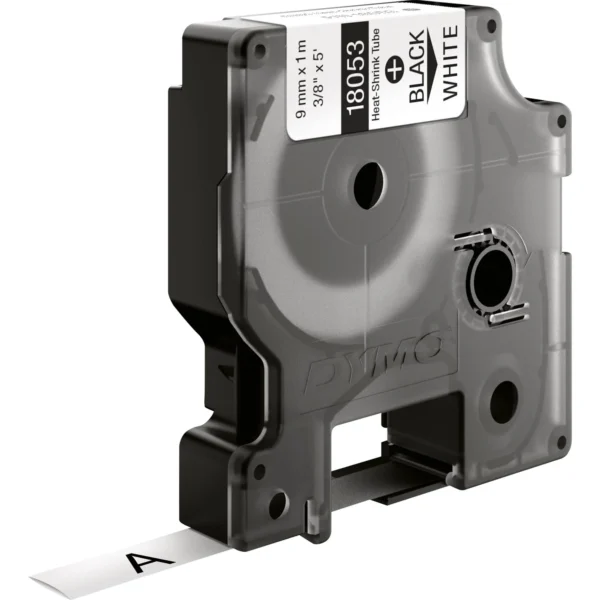 Dymo Tape Rhinopro Krympslang 9mm Svart/vit