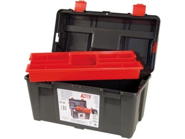 Tayg Verktygslåda 44,5 Cm Polypropylen Svart/röd