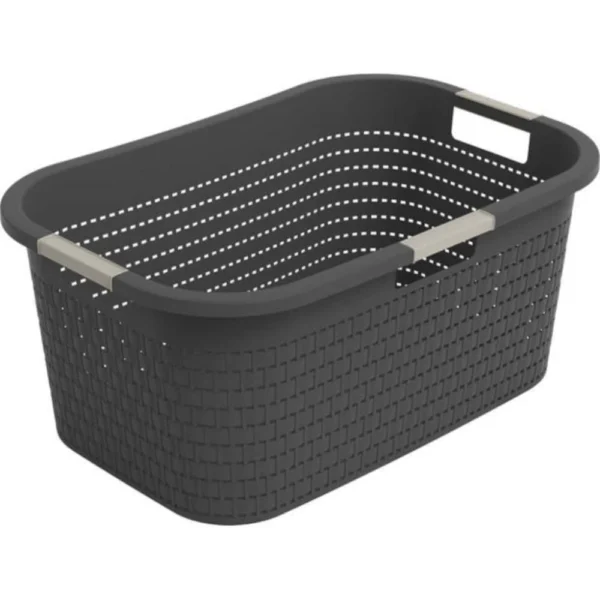 Rotho Country Tvättkorg 40L Antracit