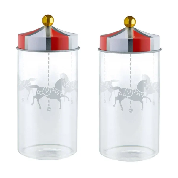 Alessi Circus Kryddburk 2-pack 14 cl Ø5x12 cm Glas