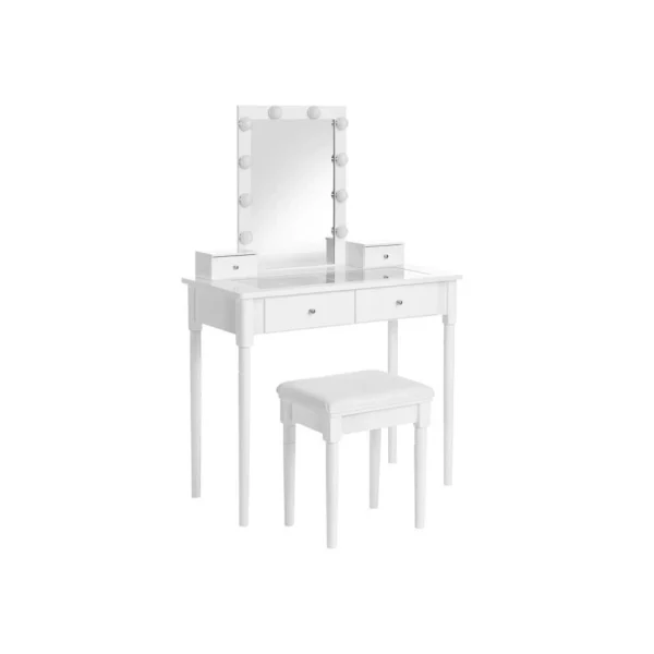 VASAGLE sminkbord vit RDT172W01